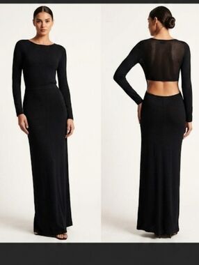 Fraiche by J Women's   mesh-back maxi dress Size: Small